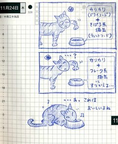 猫ら絵日記『猫餌トラブルシューティング ２』