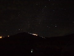 富士山五合目の星空。